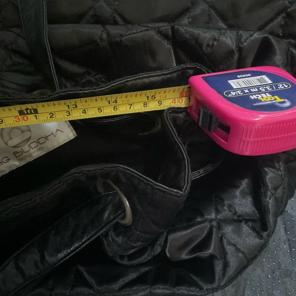 “BIG BUDDHA” Black Soft Sided Quilted Bag. - Picture 14 of 15